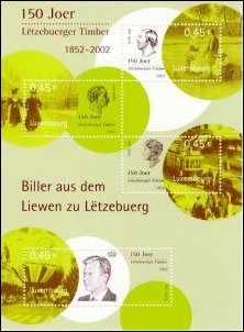 150 years of stamps in Luxembourg