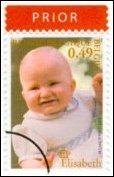 Royal baby on stamp