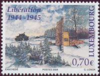 Battle of the Ardennes on stamps