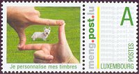 Personalized Luxembourg stamp
