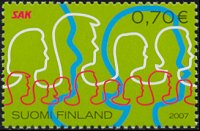 Finnish Trade on 2007 stamp