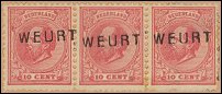 Weurt op postzegels 1872