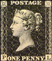 De Penny Black was de eerste postzegel in de wereld