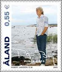 Postzegel Aland met Björn Borg