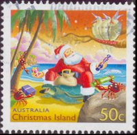 Postzegel Christmas eiland