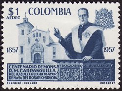 Postzegel Colombia