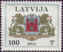 Postzegel Letland