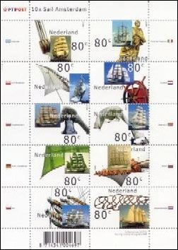 Sail 2000 postzegels Nederland