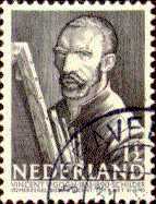 50 jaar na zijn dood werd Vincent in 1940 herdacht met een postzegel in de serie Zomerzegels.