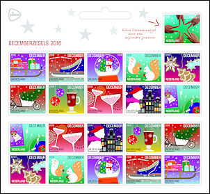 Blind vertrouwen lade slank Kerstzegels of Decemberzegels Postzegels Nederland 2016