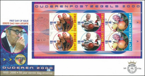 FDC Ouderenzegels 2000