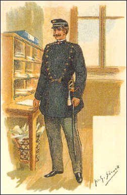 Postbode in Luxemburg in 1870