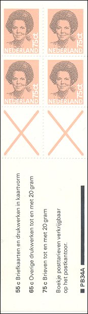 Nederland postzegelboekje 34a