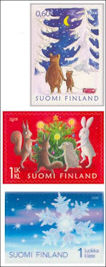 Finnish Christmas stamps