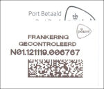 Frankering gecontroleerd
