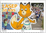 Lasep-sportzegel uit Luxemburg
