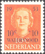 Watersnoodzegel 1953 Nederland