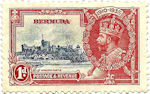 Windsor Castle op postzegel Bermuda
