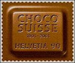 Deze Zwitserse postzegel ruikt naar chocolade